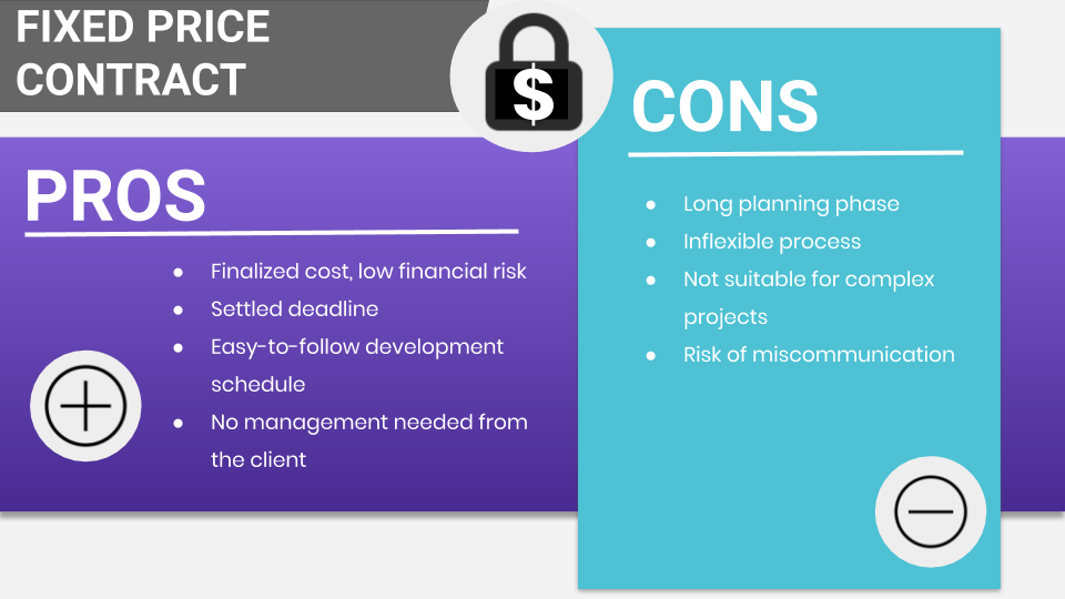 Fixed price contract pros and cons by Digital Natives